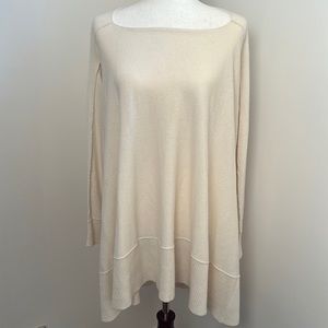 Sundance NWOT Cashmere Long Sweater Cream